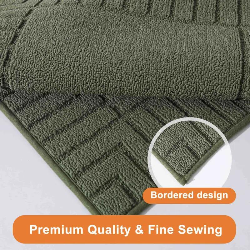 Hokku Designs Machine Washable Non-Skid Kitchen Mat 2 Pieces