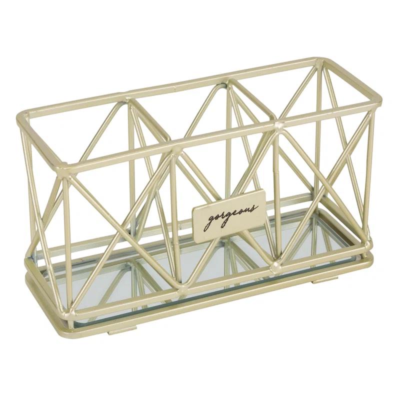 Home Details Metal Makeup Organizer