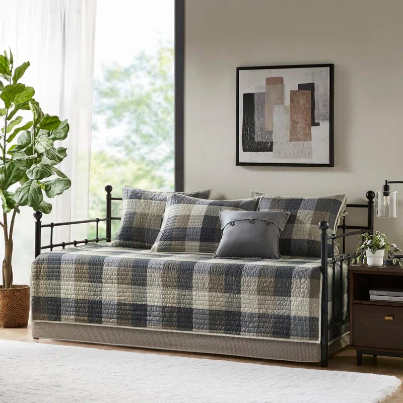 Madison Park Ridge 3 Piece Reversible Plaid Daybed Cover Set