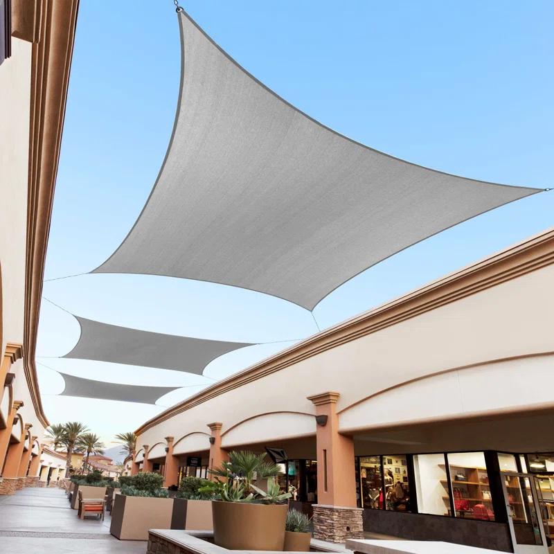 ColourTree Colourtree Sun Shade Sail Rectangle Canopy Fabric Cloth Screen, Water Permeable & UV Block UPF50