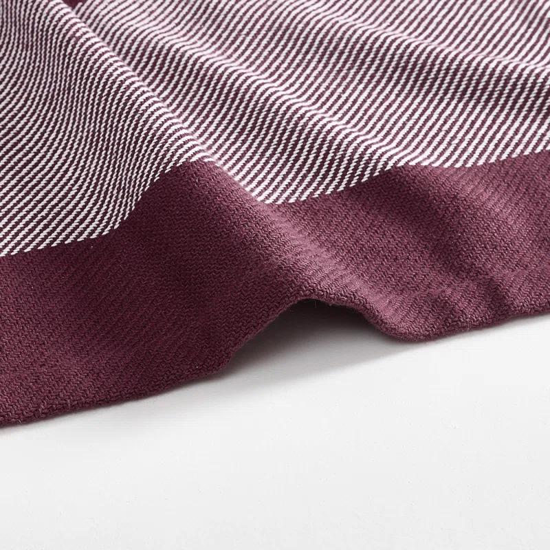 Eddie Bauer Eddie Bauer Boylston Stripe Cotton Reversible Blanket