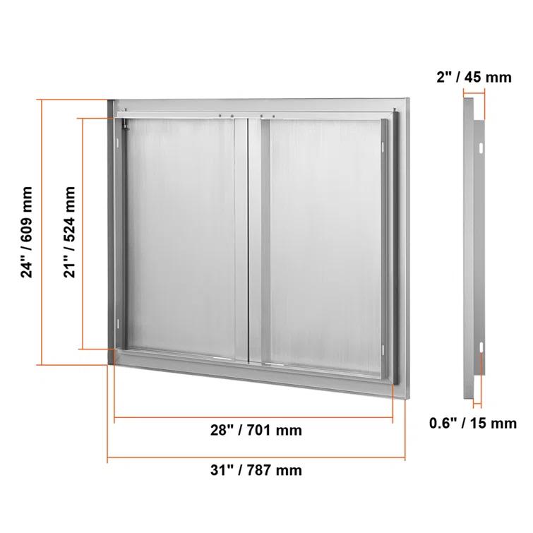 VEVOR VEVOR 31" Stainless Steel Drop-In Access Doors