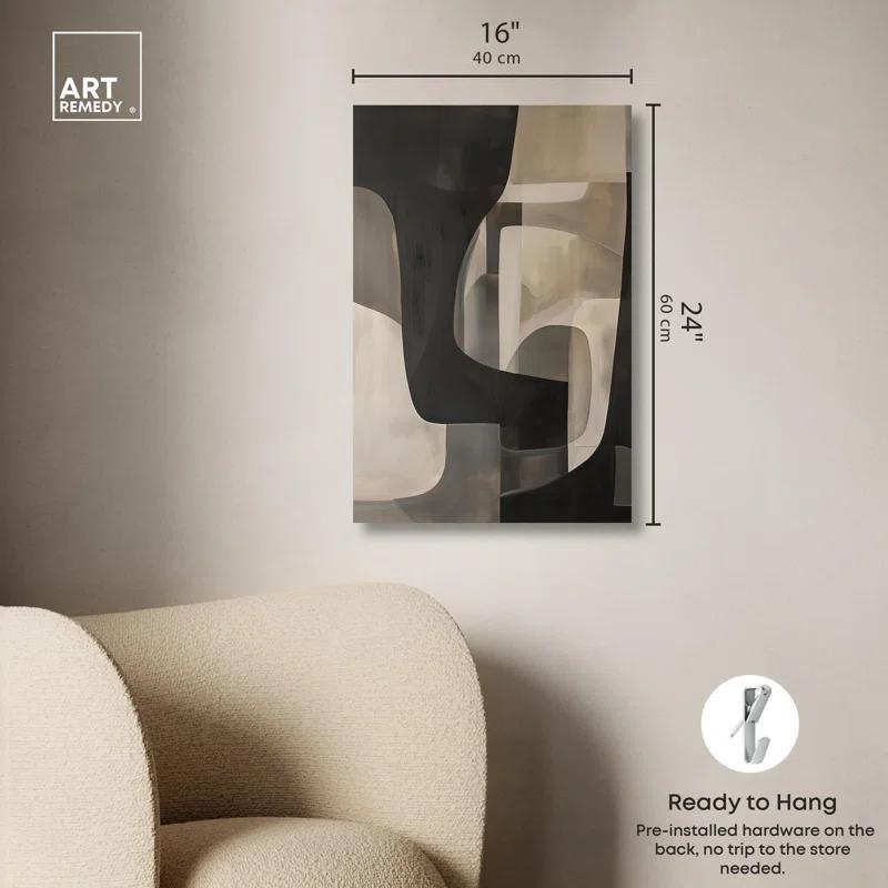 Art Remedy Portal Canvas Modern Neutral Wall Art by Art Remedy