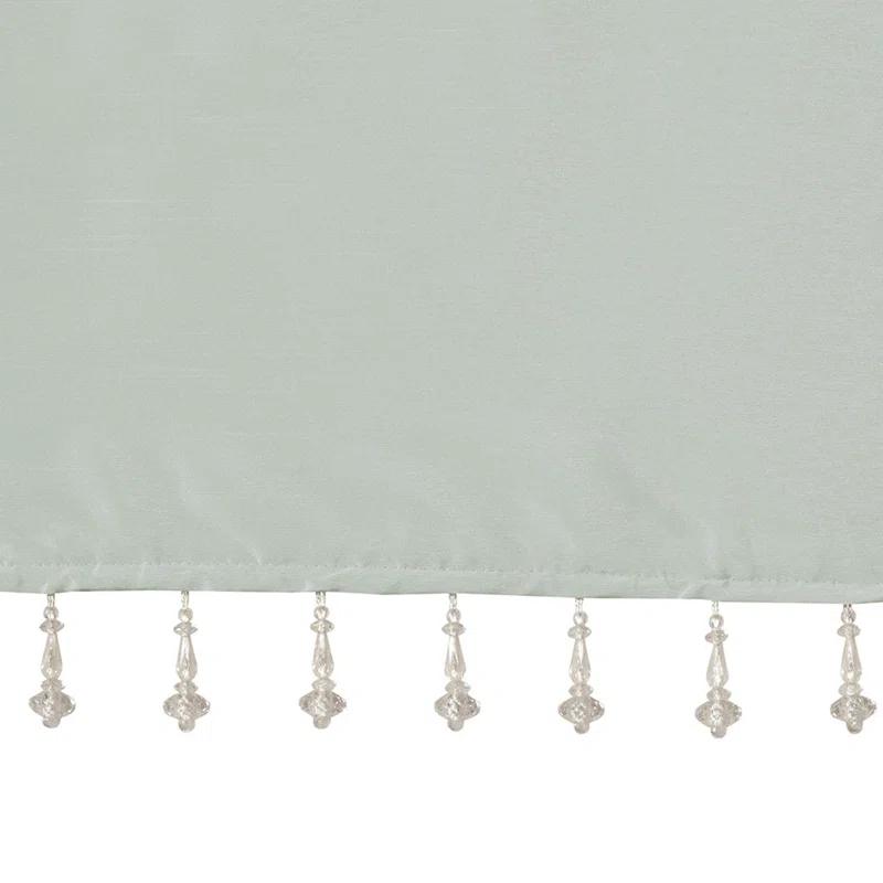 Emilia Lightweight Faux Silk Valance with Beads