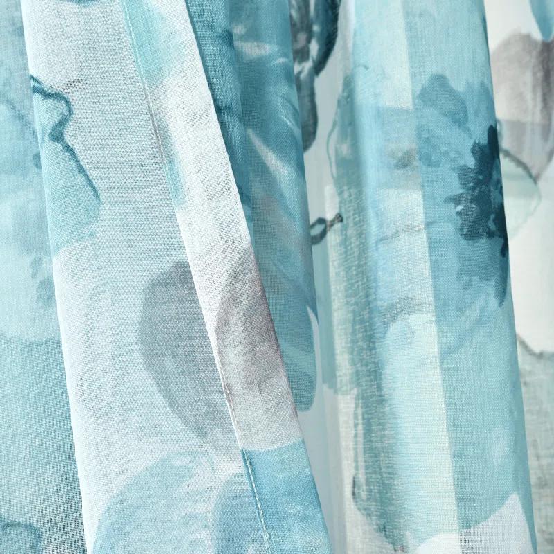 Lush Decor Leah Polyester Sheer Curtain Pair (Set of 2)