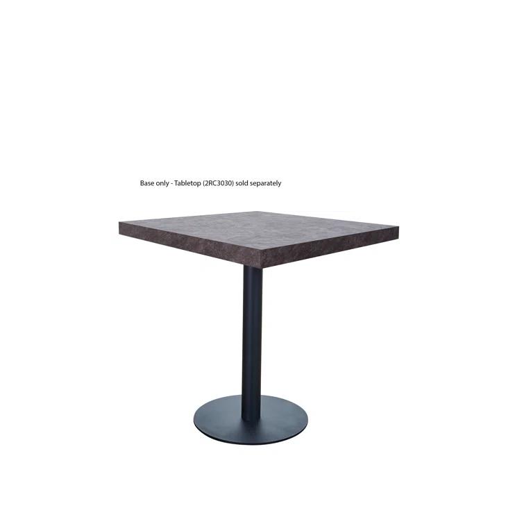 BFM Seating Uptown Black 20" Round Indoor Dining Height Table Base