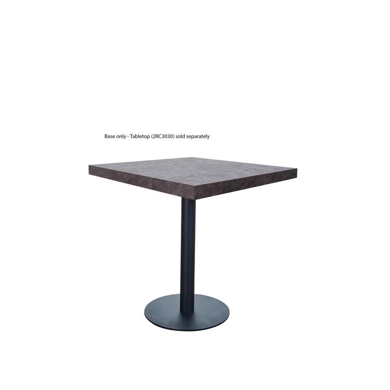 BFM Seating Uptown Black 20" Round Indoor Dining Height Table Base
