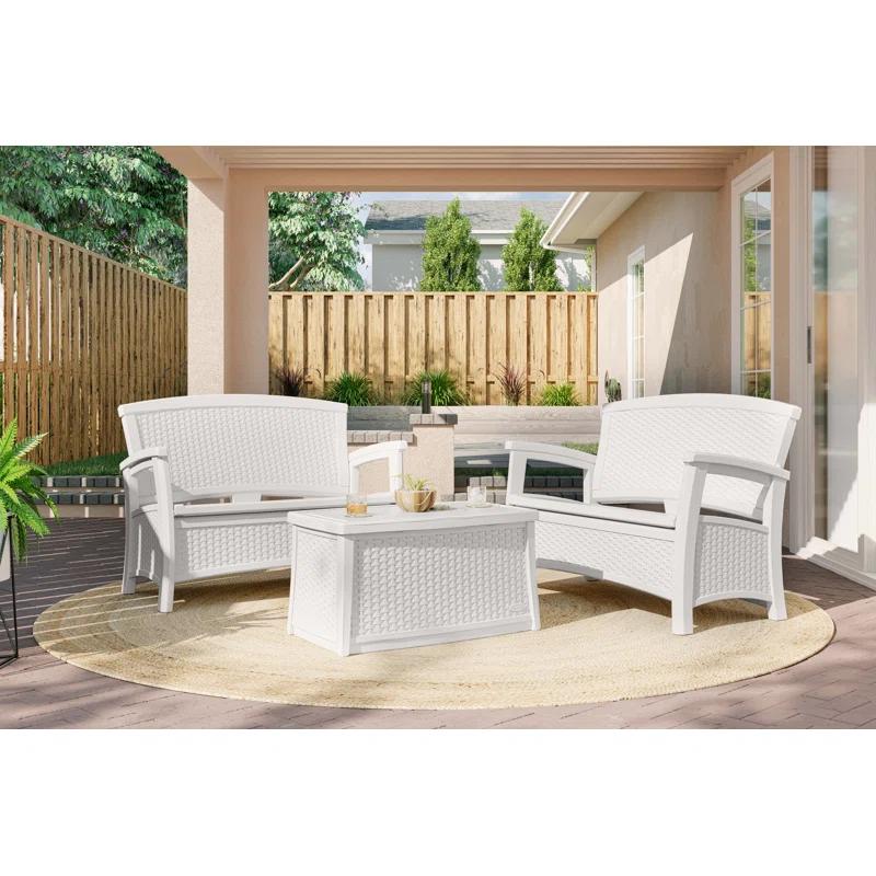 Suncast Rectangular Resin Outdoor Coffee Table