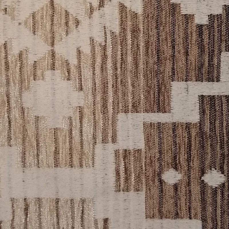 Paseo Road by HiEnd Accents Chalet Cream/Taupe Aztec Print Southwestern Style 72x72 inch Shower Curtain + Hooks