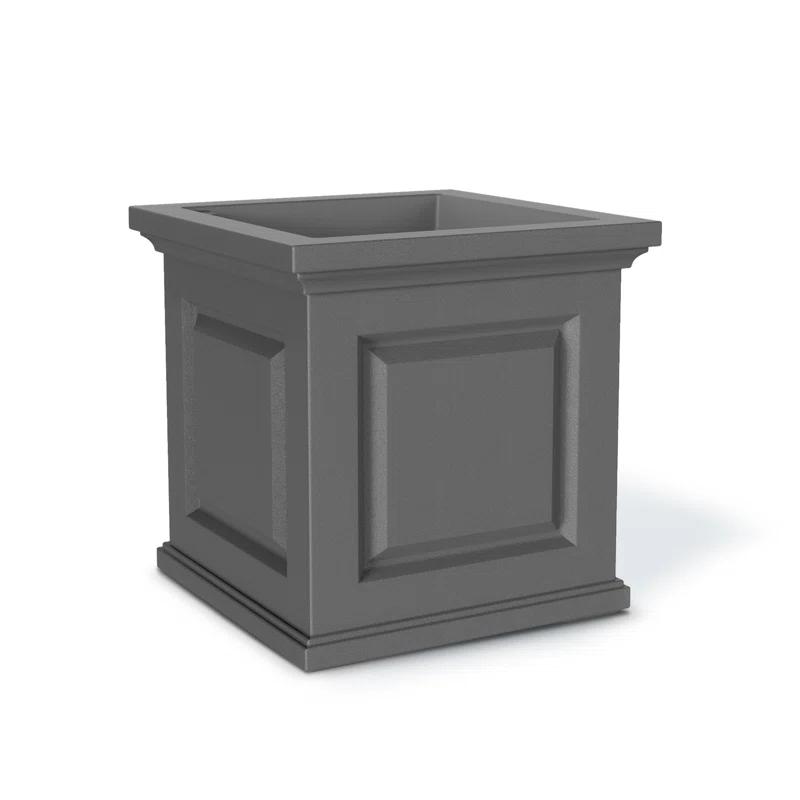Mayne Inc. Nantucket Square Resin Planter Box with Water Reservoir