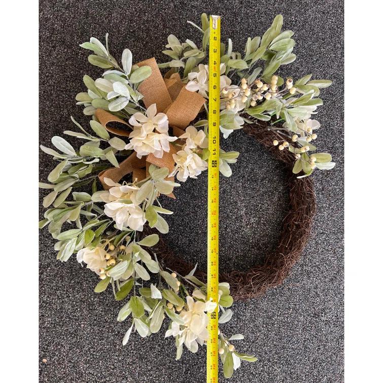Haute Decor Faux Hydrangea 24'' Wreath