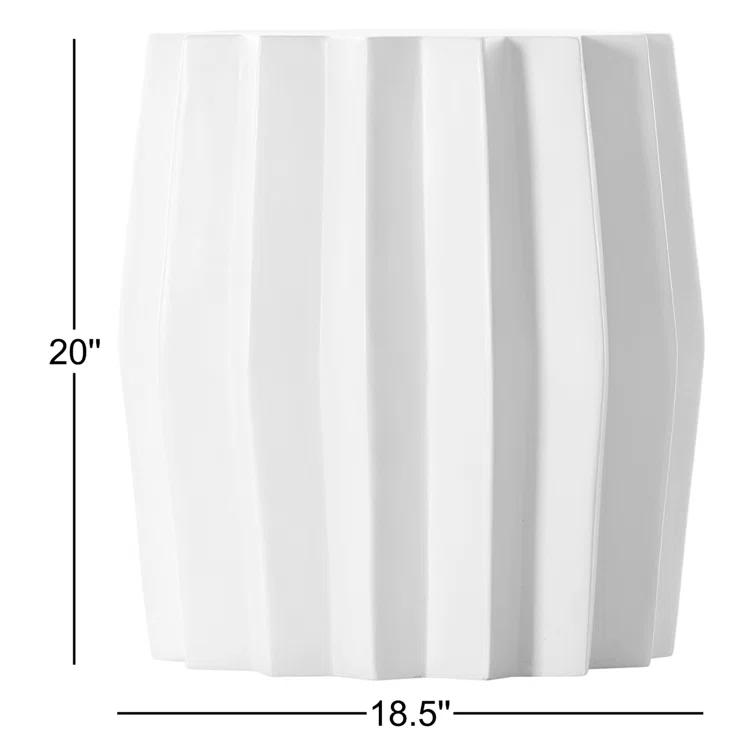 Davila Round Indoor / Outdoor Side Table - Ivory