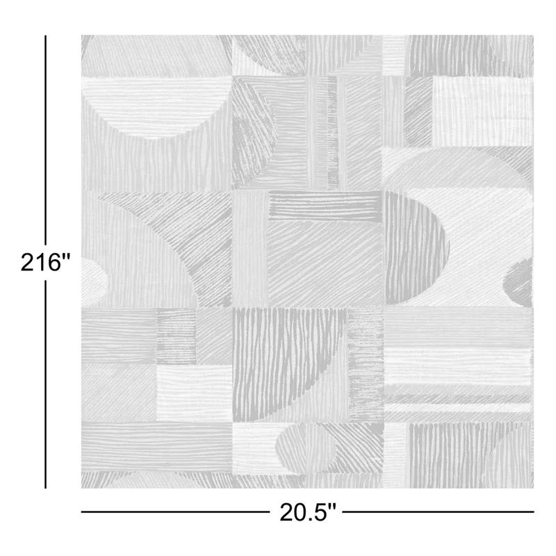 Joss & Main Aviara Peel & Stick Geometric Roll