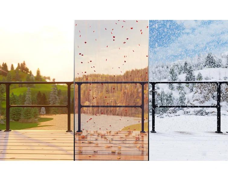 CR Home Black Metal Porch And Stair Railings