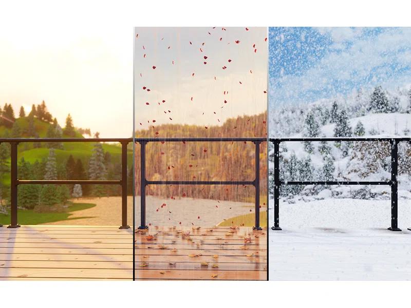 CR Home Black Metal Porch And Stair Railings