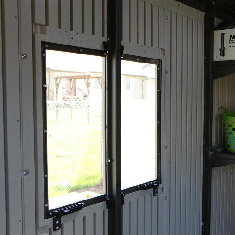 Lifetime 15 Ft. x 8 Ft. High-Density Polyethylene (Plastic) Steel Reinforced Outdoor Storage Shed