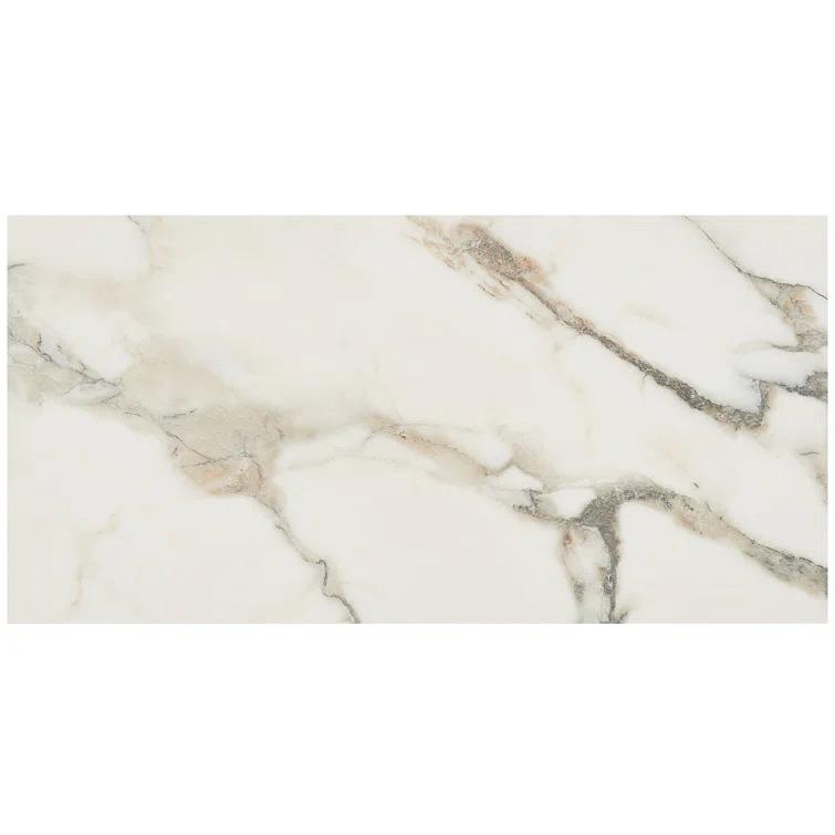 Bond Tile Saroshi 11.81 in. x 23.62 in. Matte Marble Look Porcelain Floor and Wall Tile (9.68 Sq. Ft. / Case)