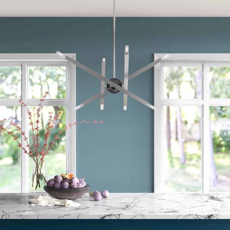Mercury Row® Lydia 8 - Light Dimmable Modern Linear Chandelier