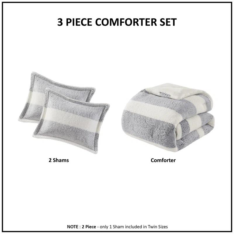 Madison Park Sherpa Comforter Set