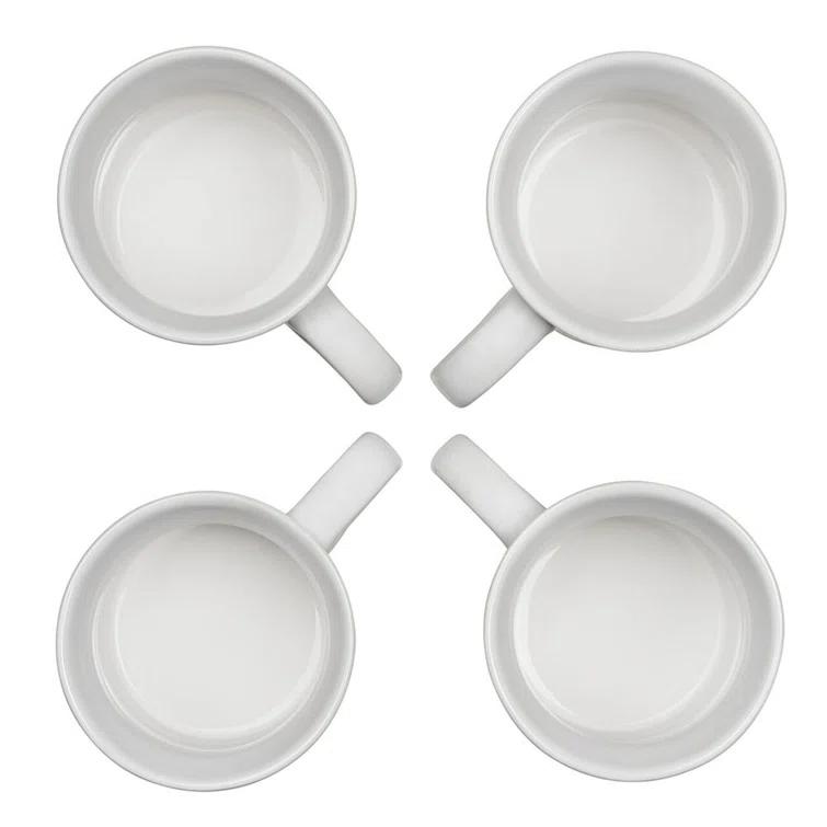 Le Creuset ® 14-oz. White Mugs, Set of 4