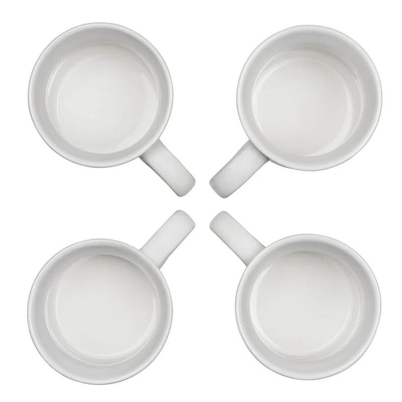 Le Creuset ® 14-oz. White Mugs, Set of 4