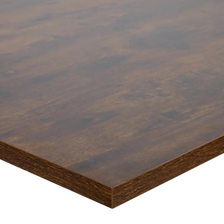 BFM Seating Relic Vintage Walnut Rectangular Indoor Table Top