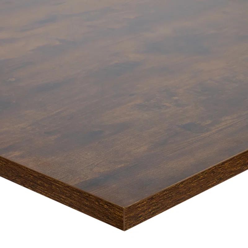 BFM Seating Relic Vintage Walnut Rectangular Indoor Table Top