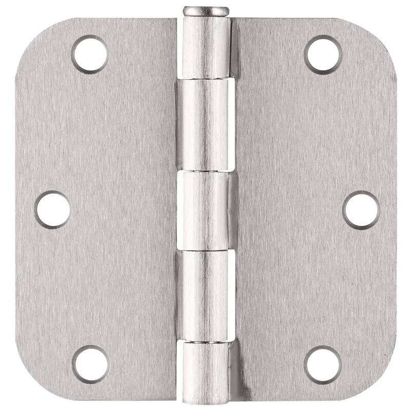 Design House Door Hinge In Satin Brass, 3.5-Inch, 5/8-Inch Radius, 9-Pack (Set of 9)