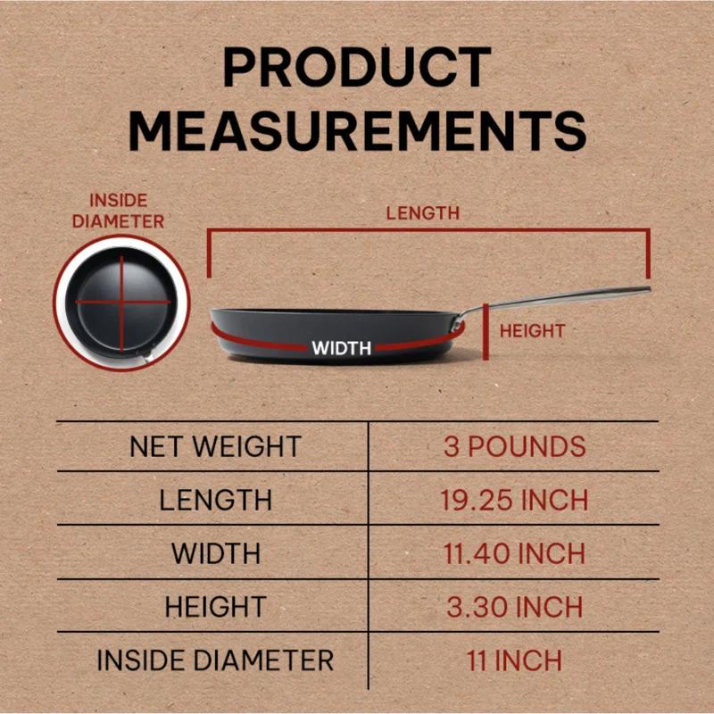Alva Maestro Ceramic Nonstick Frying Pan Skillet Non Toxic Omelette Pan Kitchen Cookware PFAS, PFOA & PFTE Free, for Cooking Pan Set, Induction Safe, Add to Your Pots and Pans Set Cookware