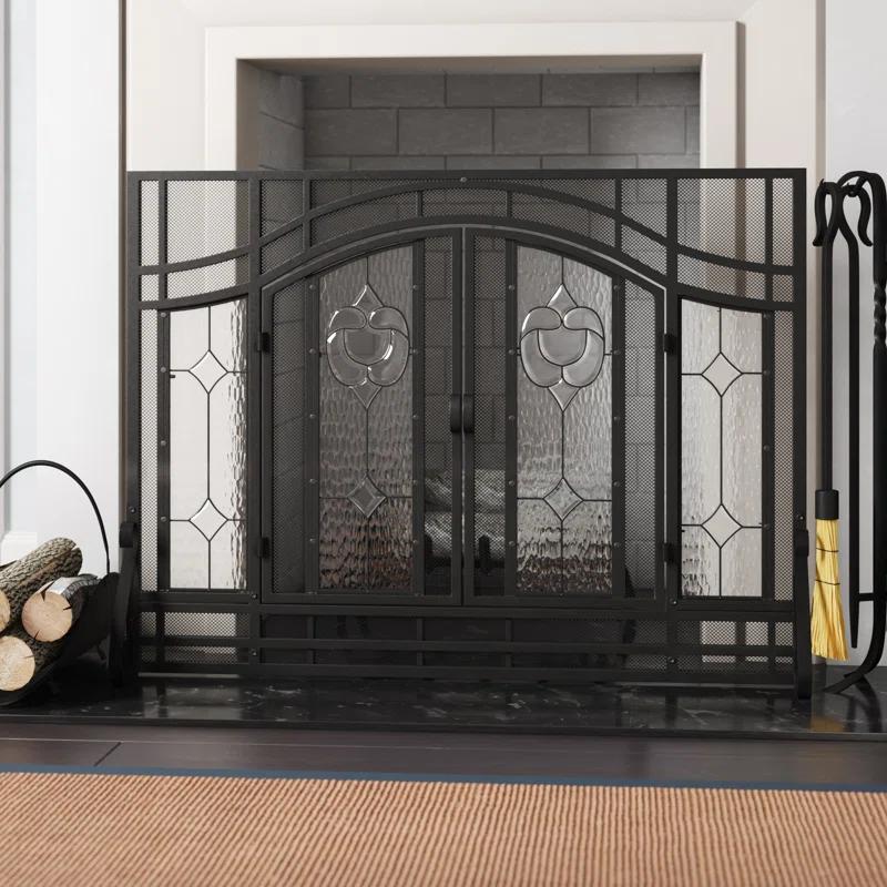 Steel Fireplace Screen