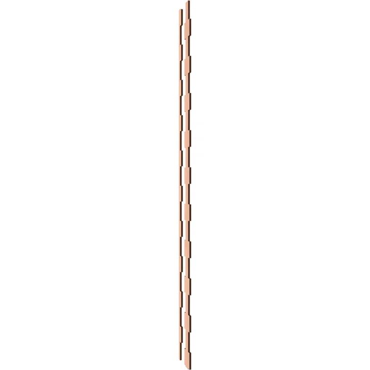 Ekena Millwork Midland Adjustable Wood Decorative Slat Wall Panel Kit