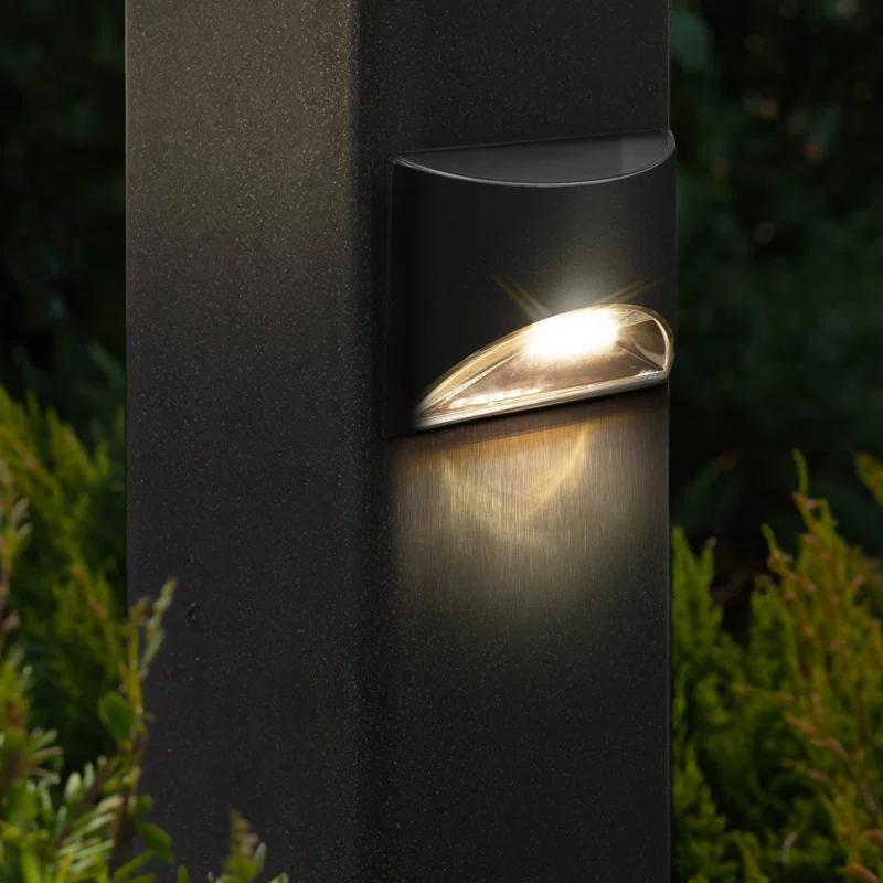 Classy Caps Stainless Steel Solar Powered Integrated LED Metal Deck Light