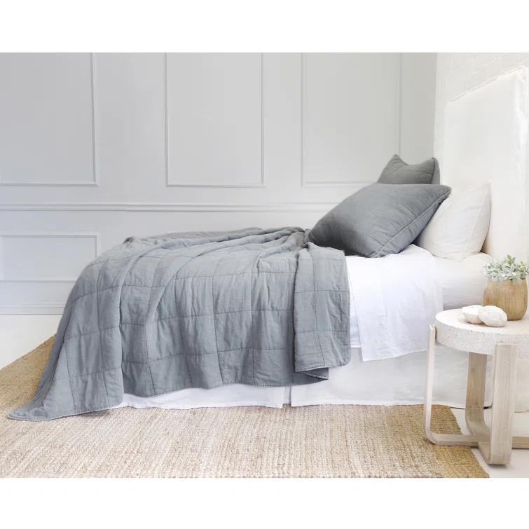 Antwerp Coverlet by Pom Pom at Home - Sky / King