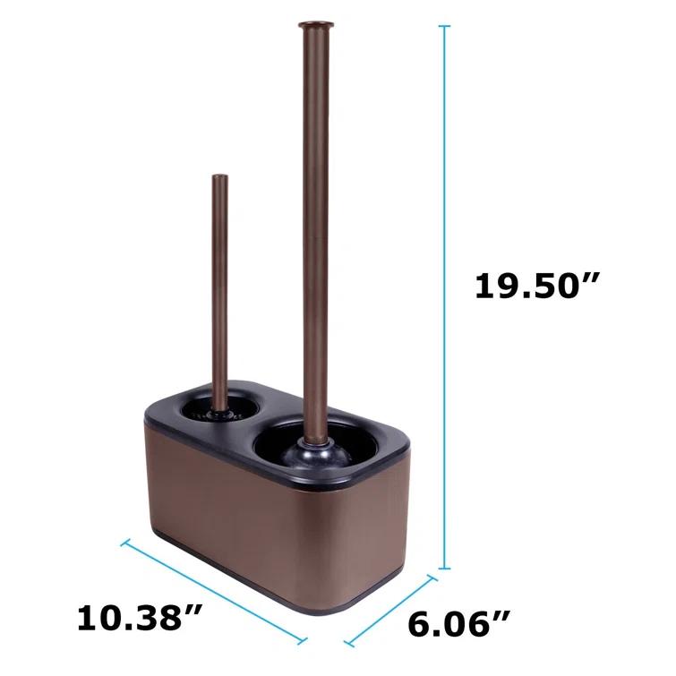 Blue Donuts Blue Donuts Metal Toilet Brush Set