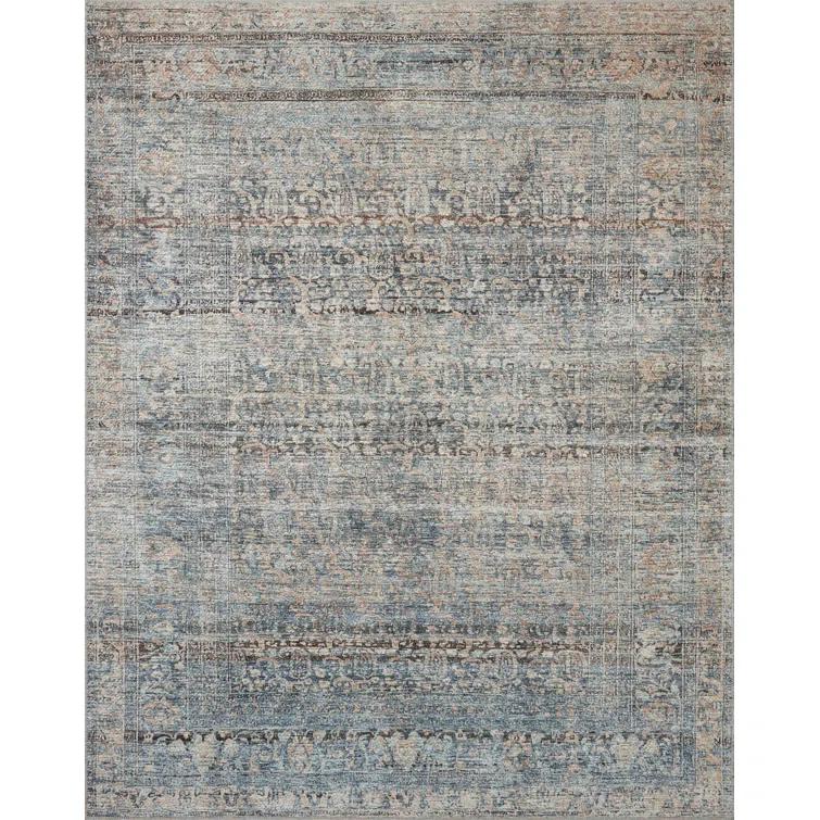 Amber Lewis x Loloi Amber Lewis x Loloi Billie Denim / Blush Area Rug