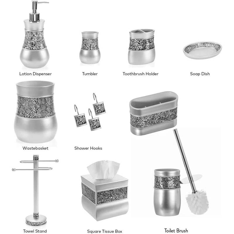 Creative Scents Brushed Nickel Tissue Box Cover