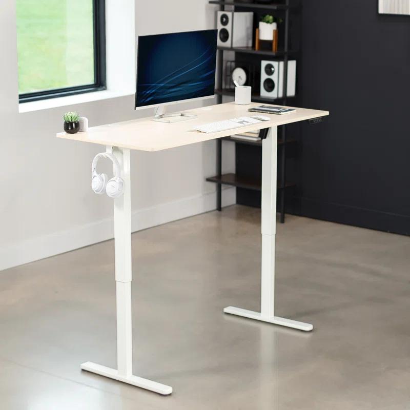 VIVO 55" x 24" Electric Sit Stand Desk, Height Adjustable Workstation (E155TB series)