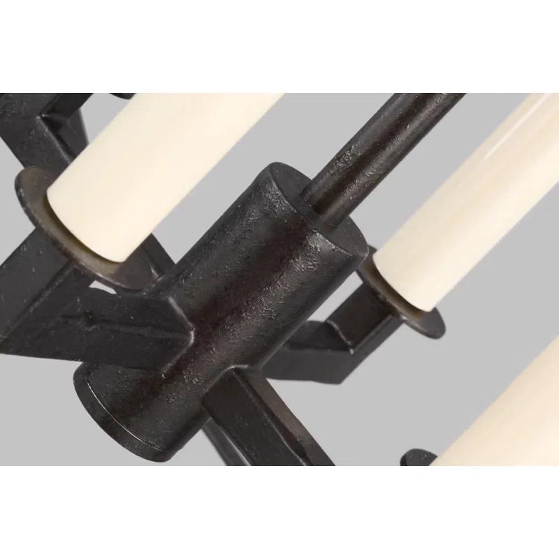 Olive 4 Light Metal Dimmable Lantern Chandelier