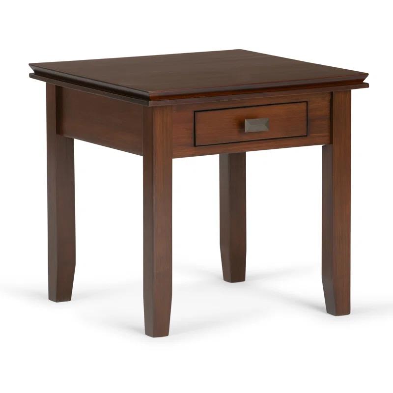 Lark Manor™ Solid Wood Transitional Narrow Side Table with Drawer