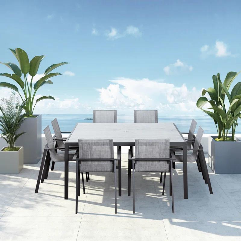 Placido Square 8 - Person Outdoor Dining Set