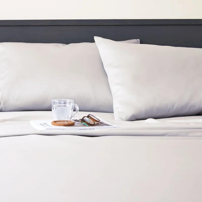 CLEAN DESIGN HOME Clean Design Home x Martex 400 Thread Count Satin Anti-Allergen Sheet Set