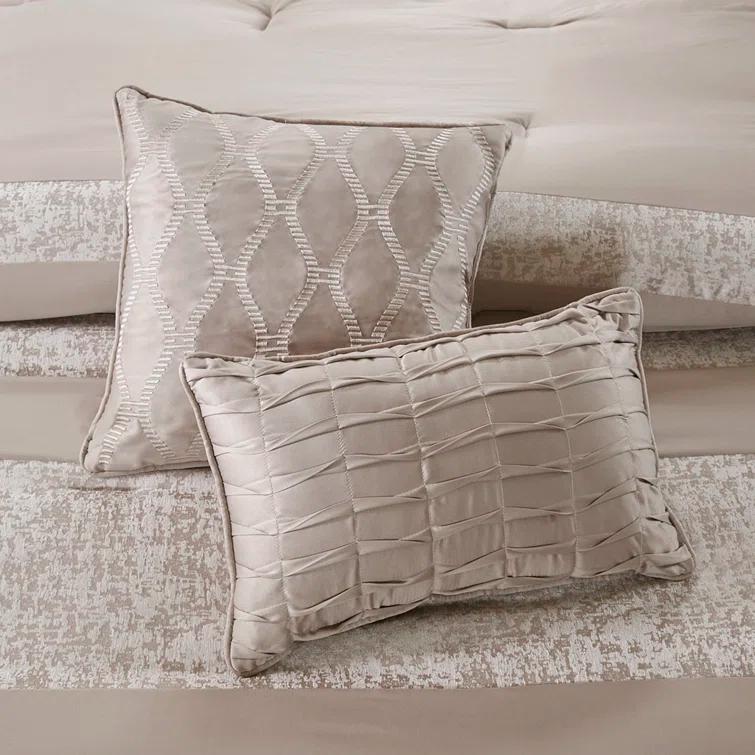 Madison Park Ava 7 Piece Chenille Jacquard Comforter Set & Reviews | Wayfair