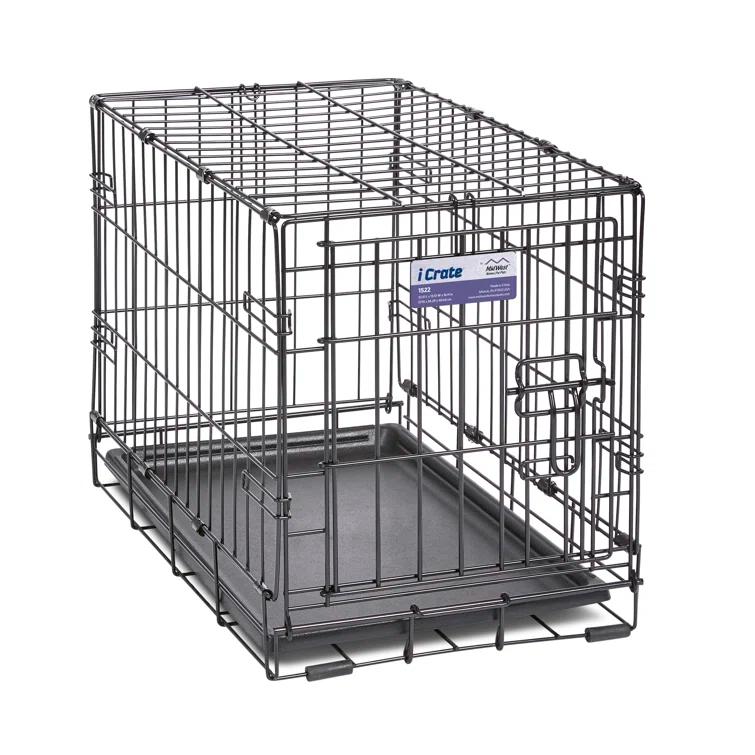 Midwest Homes For Pets MidWest Homes for Pets Newly Enhanced Single Door iCrate Dog Crate Includes Divider Panel