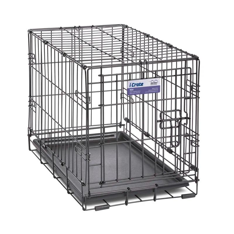 Midwest Homes For Pets MidWest Homes for Pets Newly Enhanced Single Door iCrate Dog Crate Includes Divider Panel