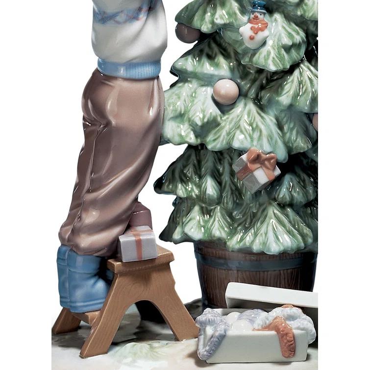 Lladro Trimming the Tree Figurine