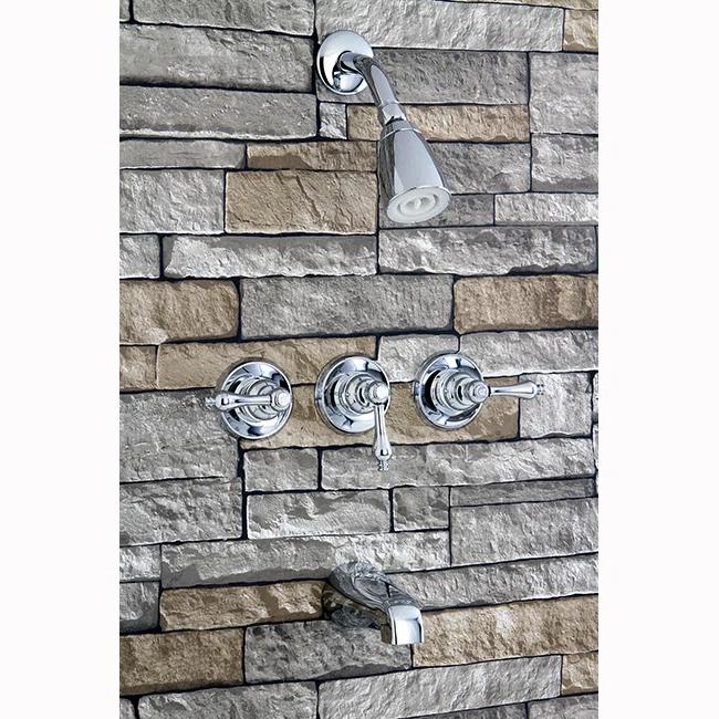 Kingston Brass Kingston Brass Victorian Triple-Handle Tub and Shower Faucet KB231AX