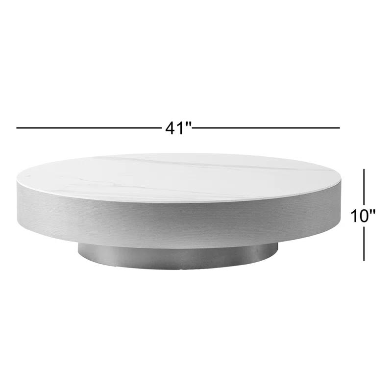 Whiteline Imports Pedestal Coffee Table