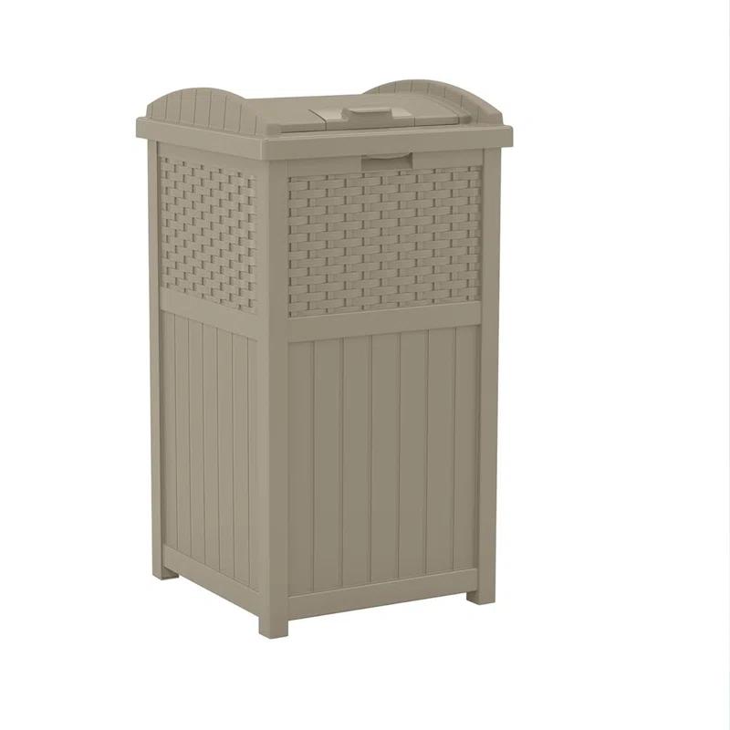 Suncast Suncast 33 Gallon Manual Lift Trash Hideaway Container