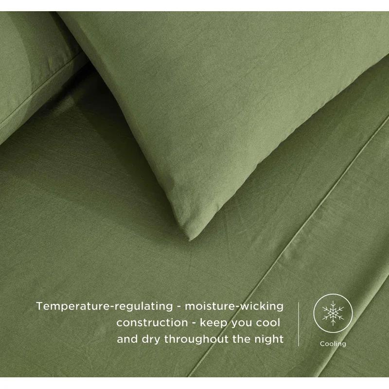 Chezmoi Collection Washed Microfiber Bedding Microfiber Sheet Set