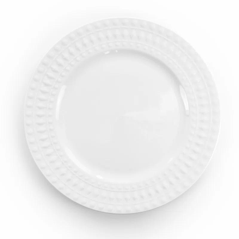 Elama Cara 16 Piece Porcelain China Dinnerware Set - Service for 4